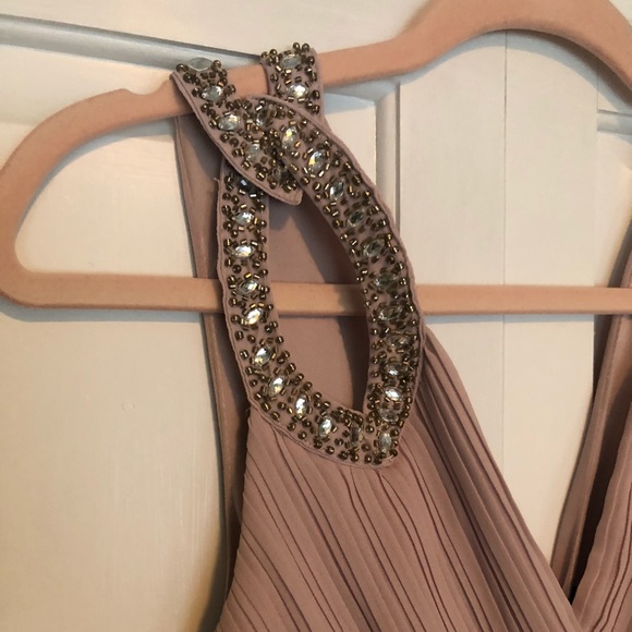 TNFC Mauve dress with embellished straps - Picture 4 of 7